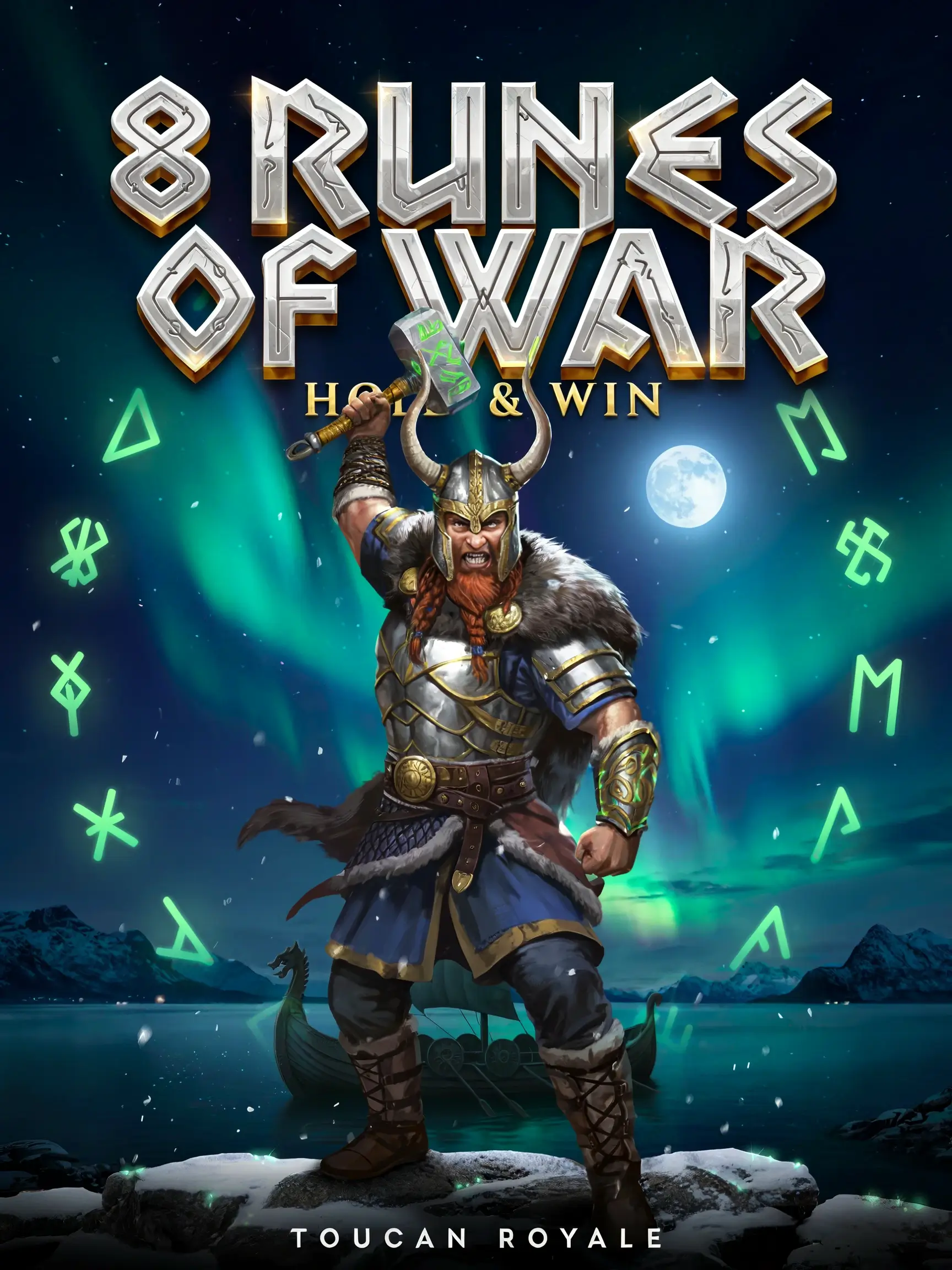 Game art for the 8 Runes of War pokie